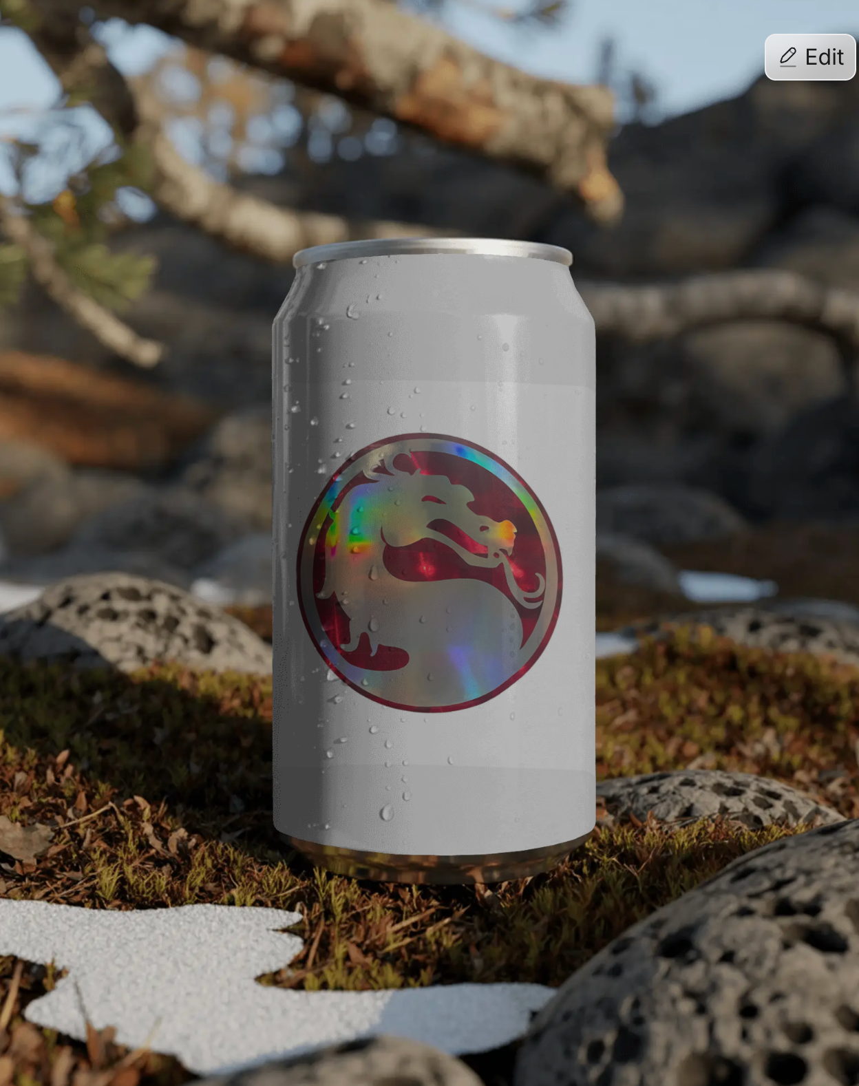Holographic Mortal Kombat Sticker