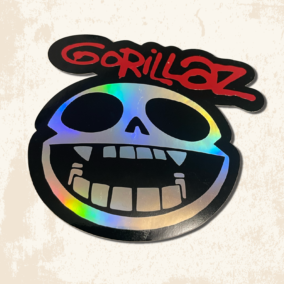 Gorillaz Band Holographic Vinyl Sticker – 3.5" Waterproof Decal for Fans & Collectors