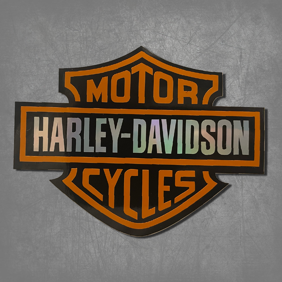 Harley-Davidson Inspired Vinyl Sticker – 3.5" Waterproof Decal for Motorcycles, Cars & More