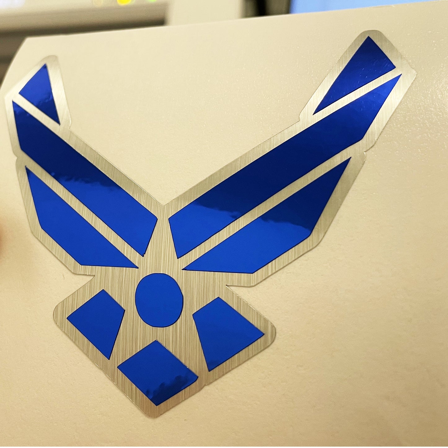 U.S. Air Force Logo Sticker – 3.5" Holographic & Metallic Waterproof Vinyl Decal