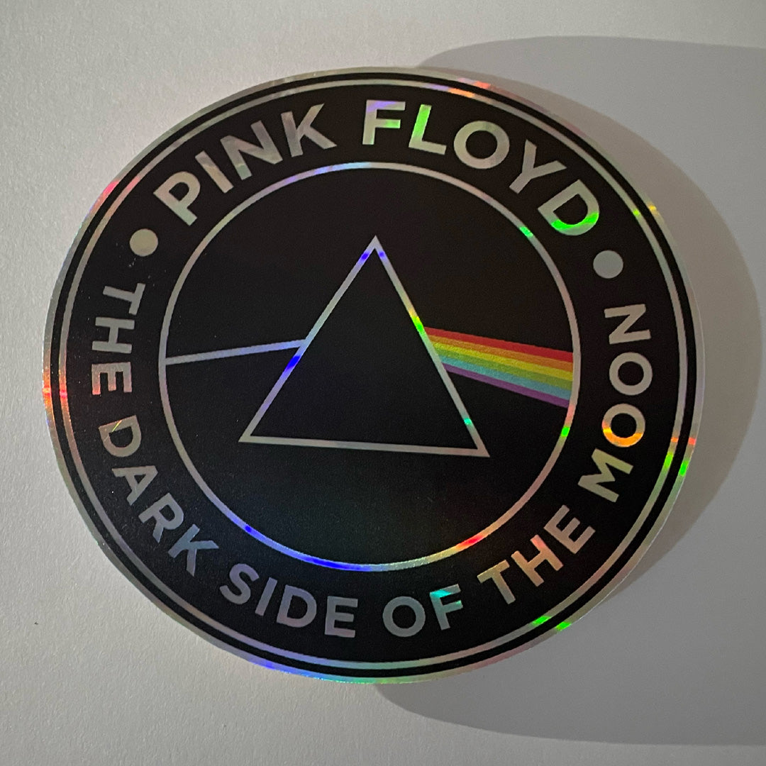 Holographic Pink Floyd Sticker – The Dark Side of the Moon