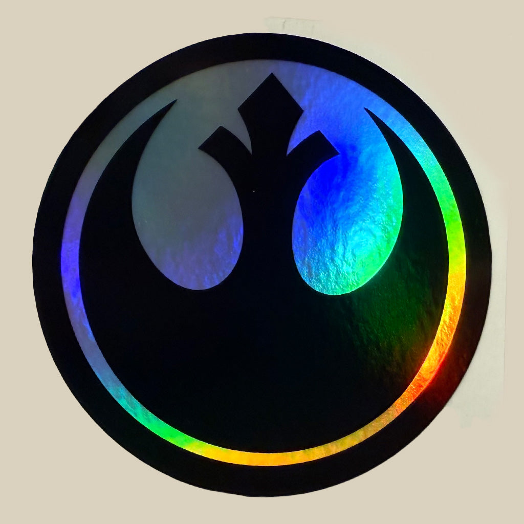 Star Wars Holographic Sticker Bundle – Jedi, Rebel & Empire Symbols – 3pcs, 3" – Only $9.99