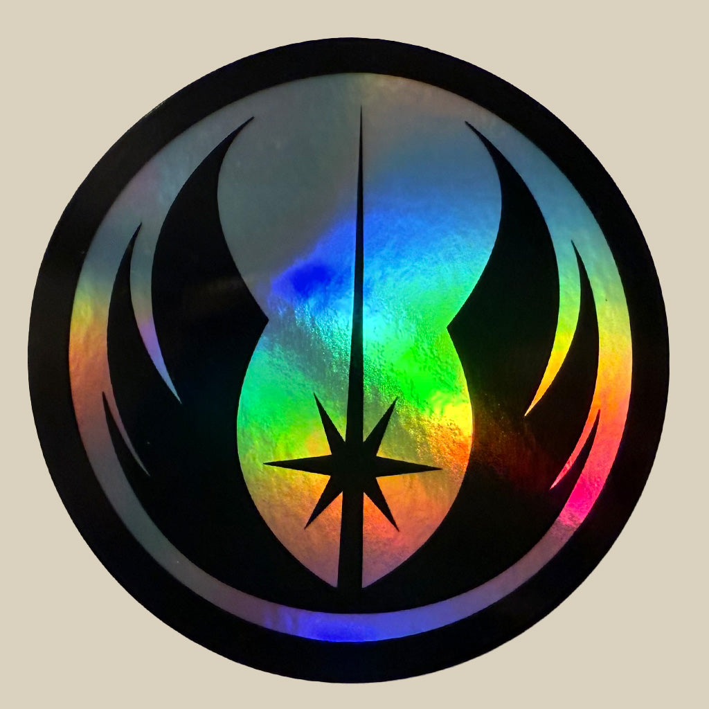 Star Wars Holographic Sticker Bundle – Jedi, Rebel & Empire Symbols – 3pcs, 3" – Only $9.99