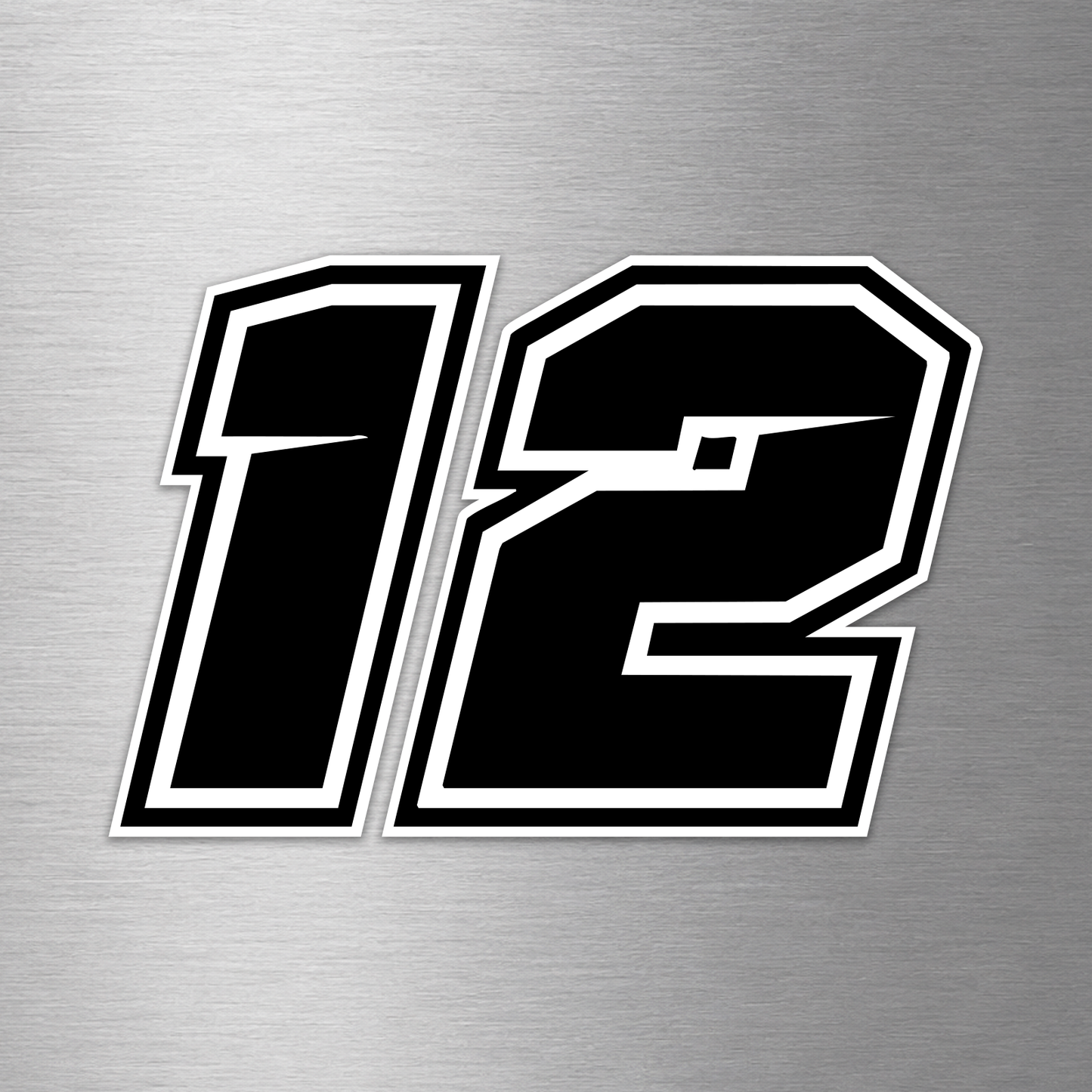 10 Adhesive Numbers for Motorcycles, Motocross, ATV, Scooter & Cars – Waterproof & Washable Decals (Black, Set of 10)