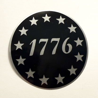 Retro 1776 Metallic Vinyl Sticker Pack - 3.5" Custom Patriot