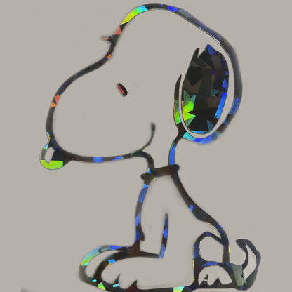 Snoopy Holographic Sticker – 3.5" Waterproof Vinyl Decal, Cute & Collectible
