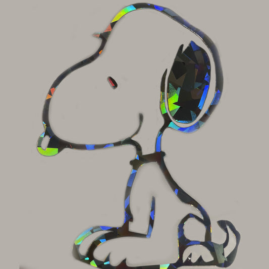 Snoopy Holographic Sticker – 3.5" Waterproof Vinyl Decal, Cute & Collectible