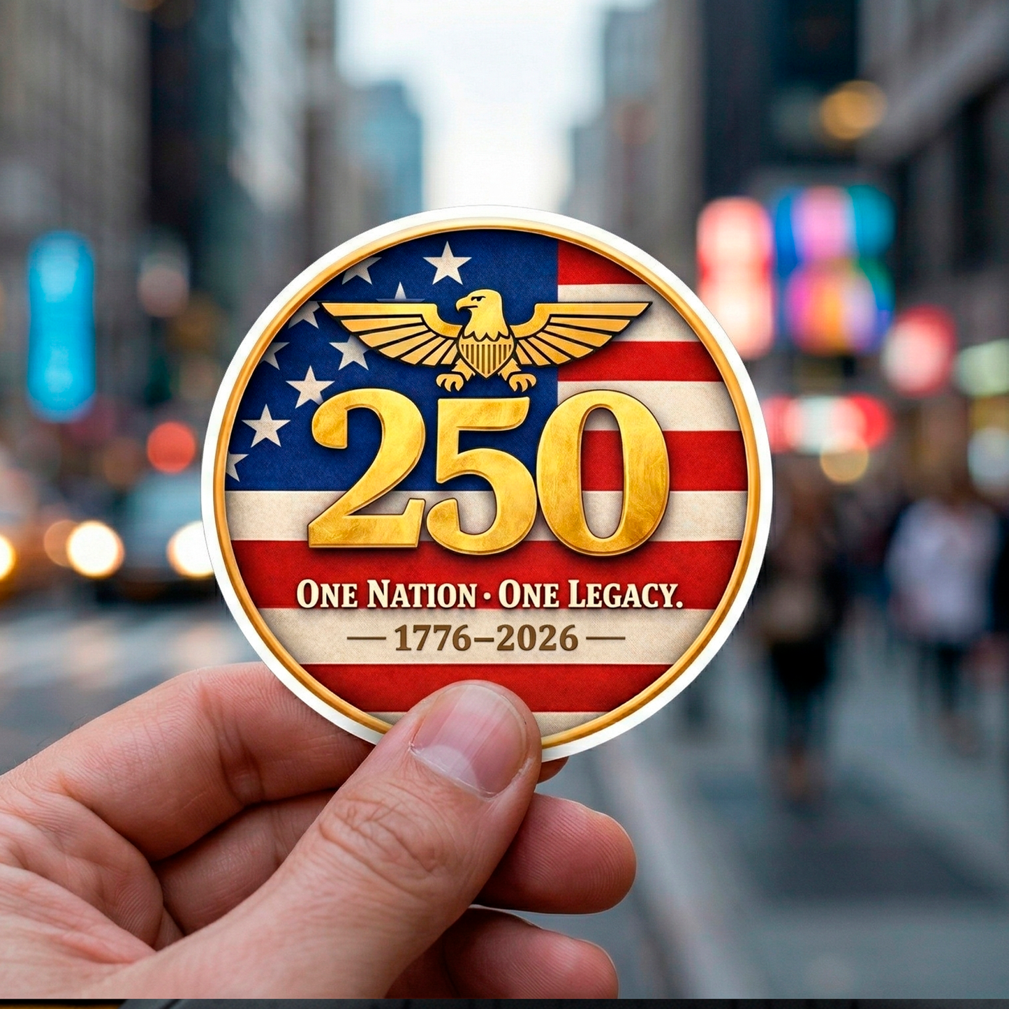 USA 250th Anniversary Sticker Pack - 3.5" America 250 Vinyl Decals (2-Pack)