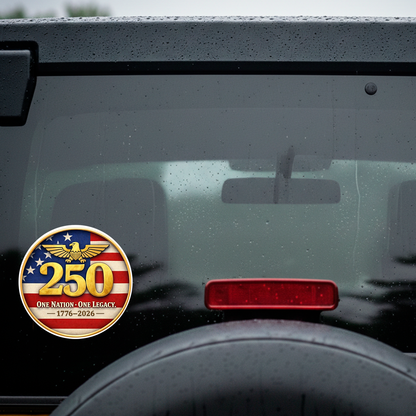 USA 250th Anniversary Sticker Pack - 3.5" America 250 Vinyl Decals (2-Pack)
