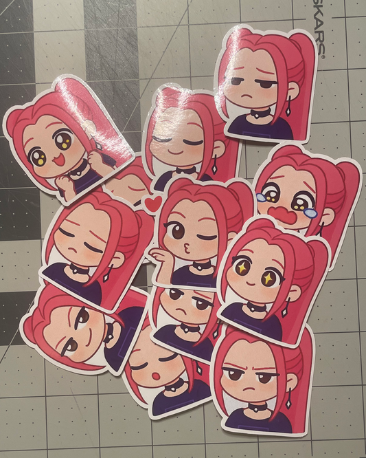 HuntRAX Kawaii Anime Sticker Pack – 40pcs (2")