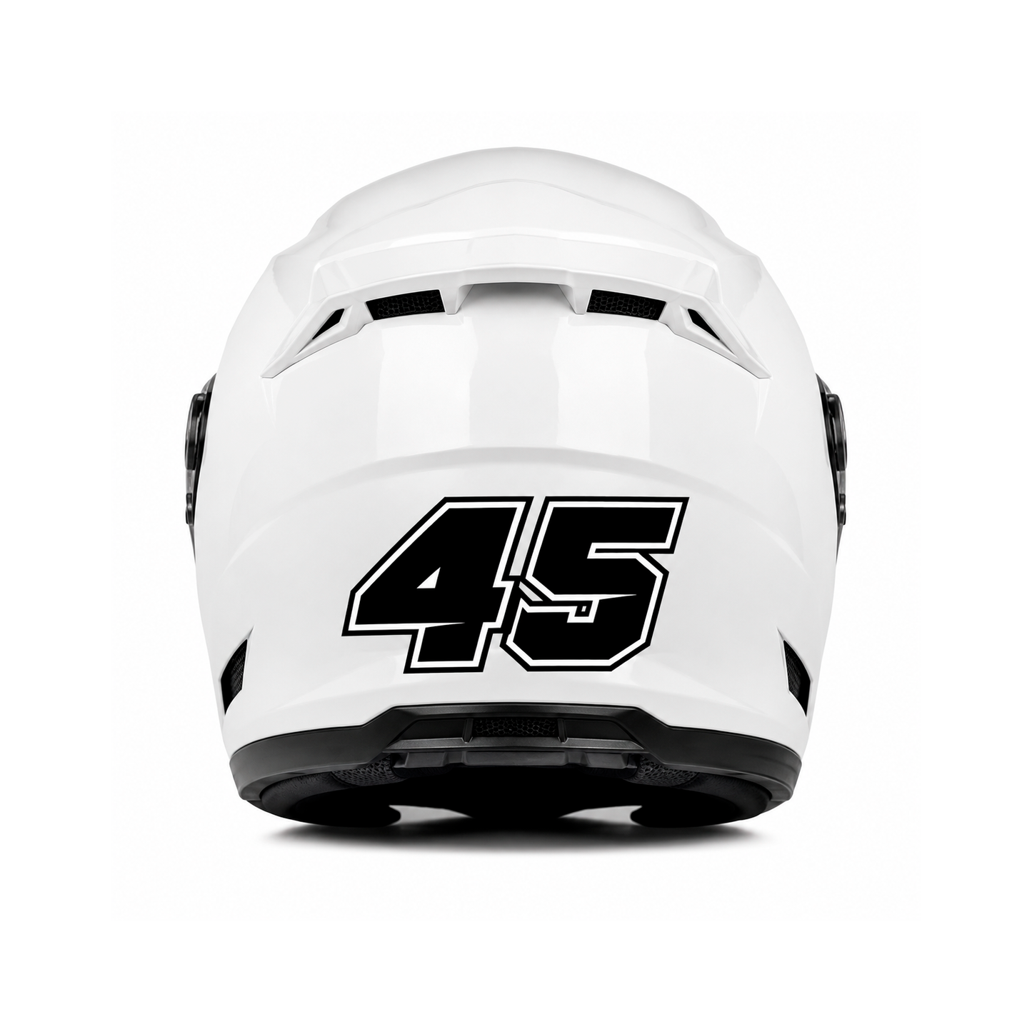 10 Adhesive Numbers for Motorcycles, Motocross, ATV, Scooter & Cars – Waterproof & Washable Decals (Black, Set of 10)
