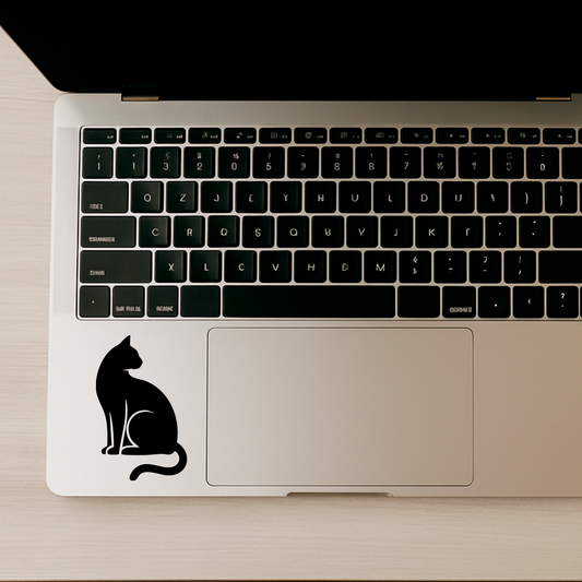 Cat Silhouette Vinyl Decal Pack – Set of 10 Cat Stickers – Available in Black or White – 2" Each