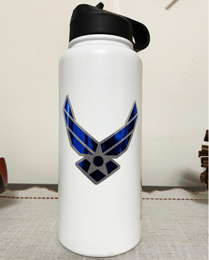 U.S. Air Force Logo Sticker – 3.5" Holographic & Metallic Waterproof Vinyl Decal