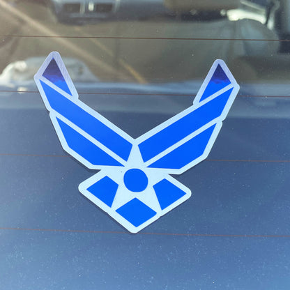 U.S. Air Force Logo Sticker – 3.5" Holographic & Metallic Waterproof Vinyl Decal