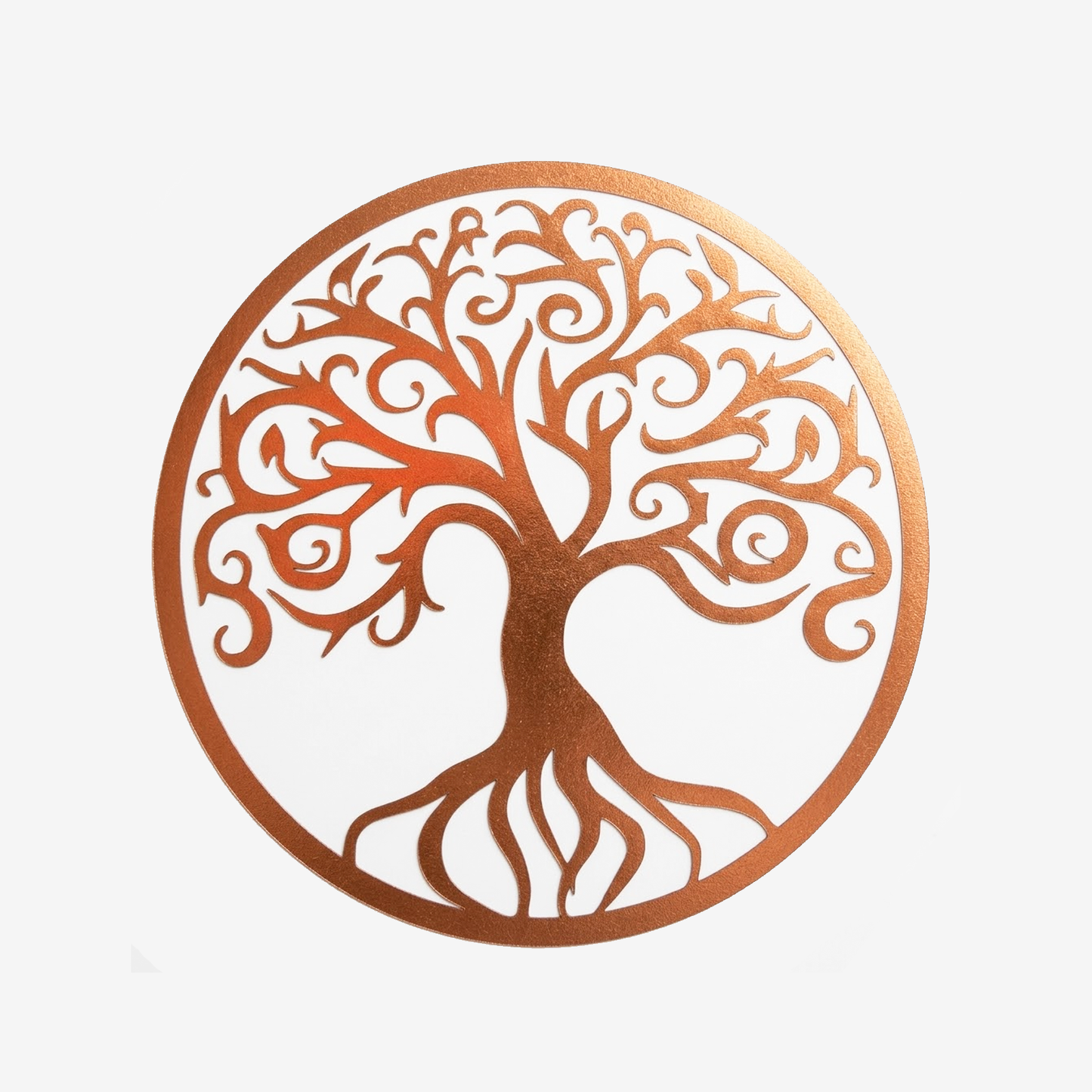 Tree of Life Bronze Sticker Decal 3.5" Round Waterproof Vinyl Spiritual Symbol