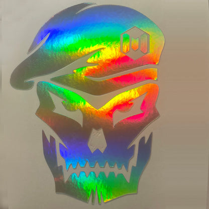 Call of Duty Skull Holographic Sticker – Tactical Vinyl Decal 3" x 3.5