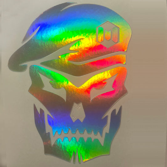 Call of Duty Skull Holographic Sticker – Tactical Vinyl Decal 3" x 3.5