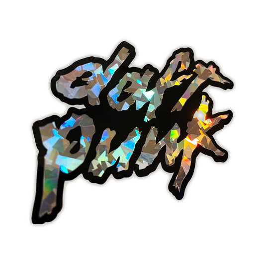 Holographic Daft Punk Sticker – Electronic Music Vinyl Decal for Laptops, Cars & More