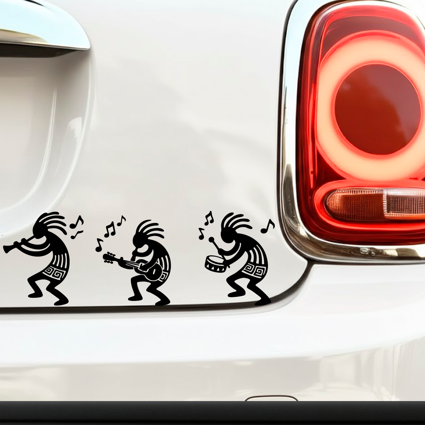 Tribal Musicians Vinyl Sticker Pack - 3" Multi-Color Music Decals (3-Pack)