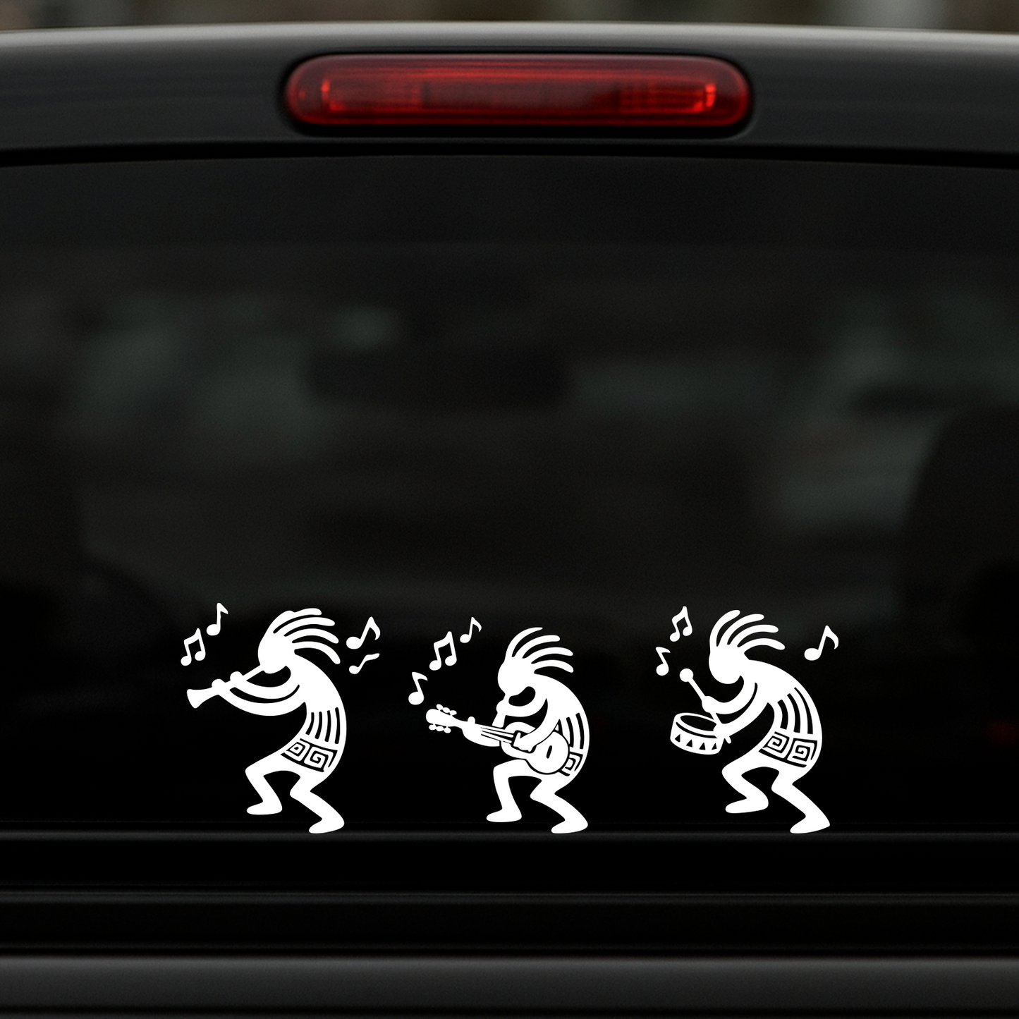 Tribal Musicians Vinyl Sticker Pack - 3" Multi-Color Music Decals (3-Pack)