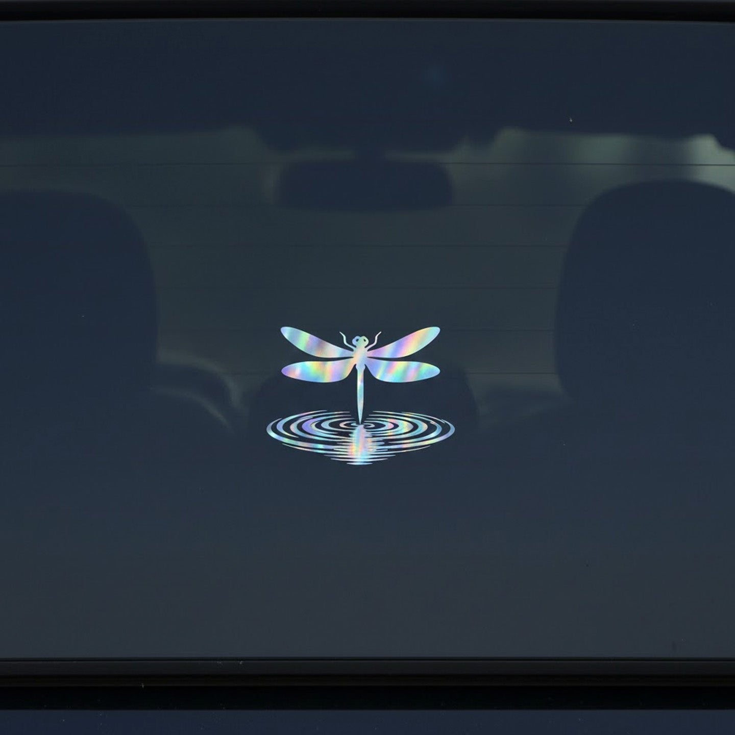 Iridescent Dragonfly Sticker – 4x4 Holographic Vinyl Decal for Laptops, Cars & Water Bottles