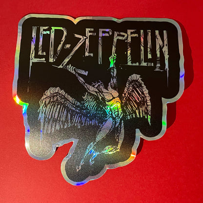 Holographic Led Zeppelin Sticker – Classic Rock