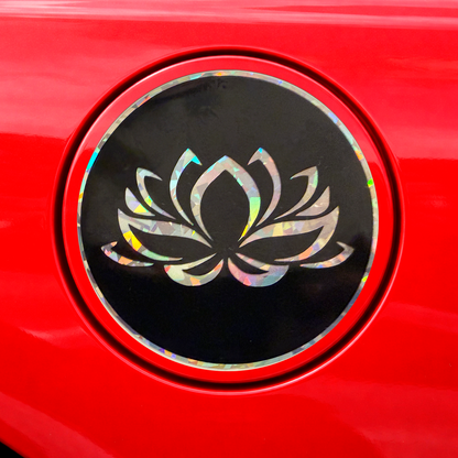 Lotus Flower Holo Sticker – Symbol of Peace, Growth & Mindfulness – Waterproof Vinyl Decal