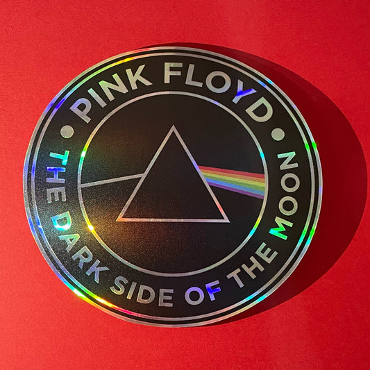 Holographic Pink Floyd Sticker – The Dark Side of the Moon