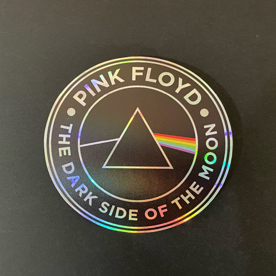 Holographic Pink Floyd Sticker – The Dark Side of the Moon
