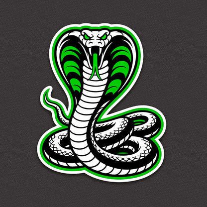 Cobra Snake Sticker Decal Pack of 2 – 5" x 5" Waterproof Vinyl Motorcycle Helmet Car
