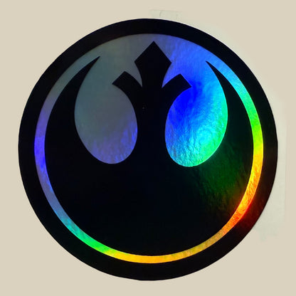 Star Wars Holographic Sticker Bundle – Jedi, Rebel & Empire Symbols – 3pcs, 3" – Only $9.99