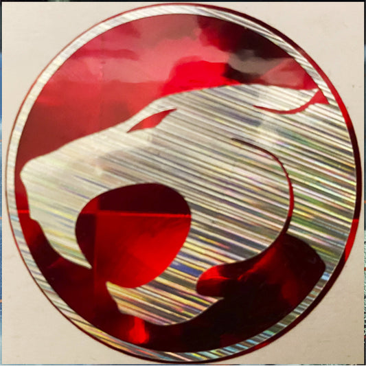 ThunderCats Logo Sticker – 3.5" Holographic Vinyl Decal, Waterproof & Retro-Inspired